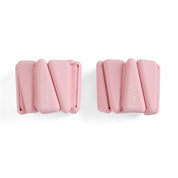 Pair of pink fitness weights for toning lower and upper body
