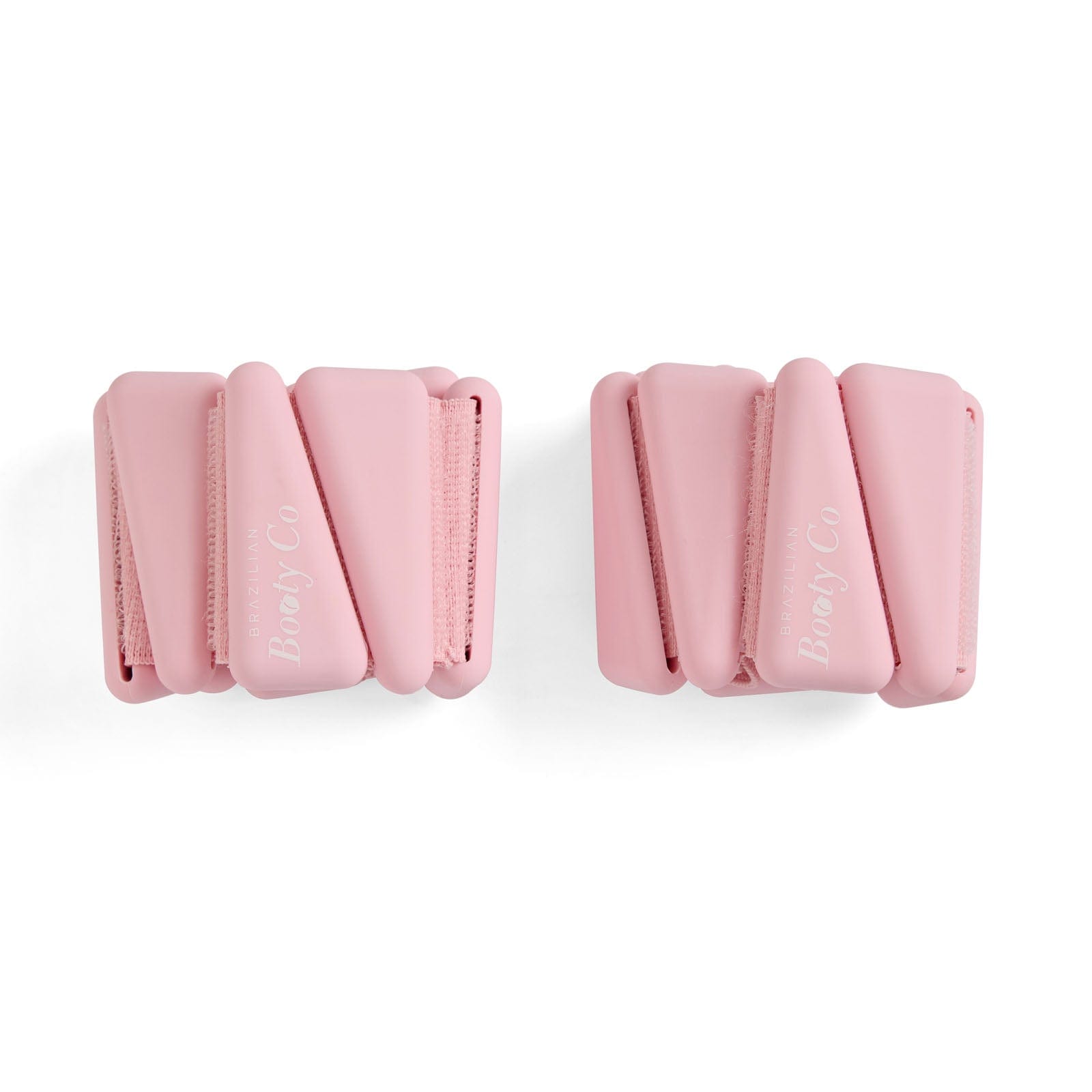 Pair of pink fitness weights for toning lower and upper body