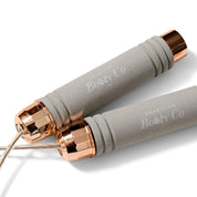 Skipping rope with weighted handles for added resistance