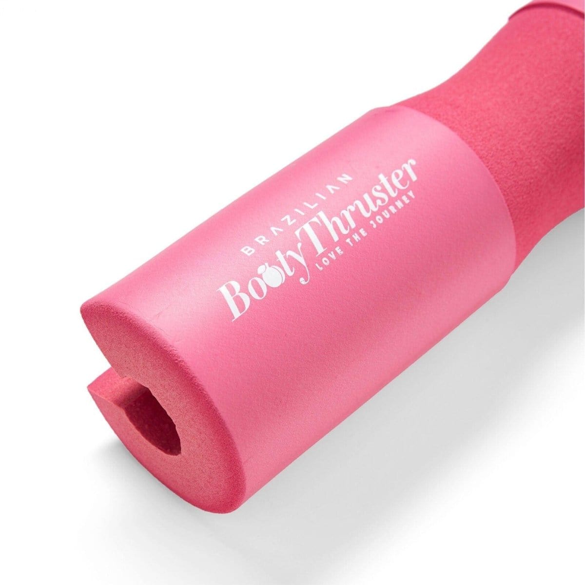 Comfortable pink barbell pad hip thrust workouts.