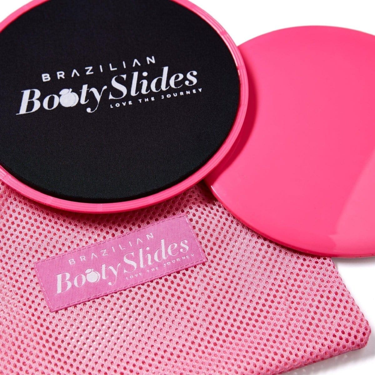 Fitness gliding discs in pink for home workouts