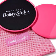 Fitness gliding discs in pink for home workouts